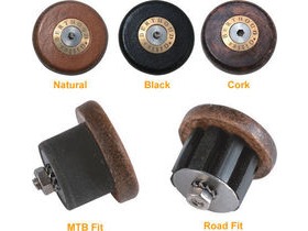GILLES BERTHOUD Leather handlebar end plugs